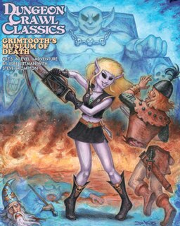 Front cover_Dungeon Crawl Classics #87.5: Grimtooth's Museum of Death
