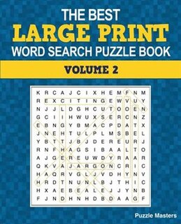 Front cover_The Best Large Print Word Search Puzzle Book, Volume 2