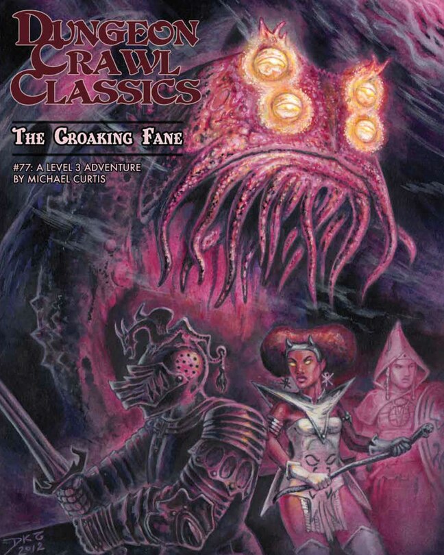 Front cover_Dungeon Crawl Classics #77: The Croaking Fane