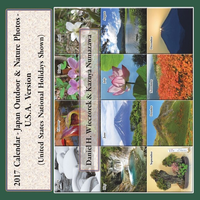 Front cover_2017 Calendar - Japan Outdoor & Nature Photos - U.S.A. Version