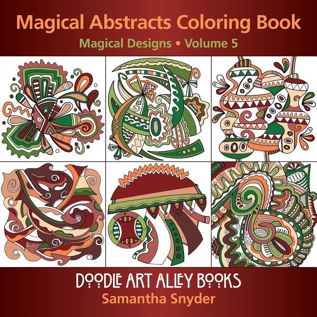 Front cover_Magical Abstracts Coloring Book