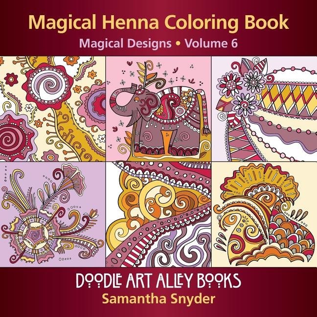 Front cover_Magical Henna Coloring Book