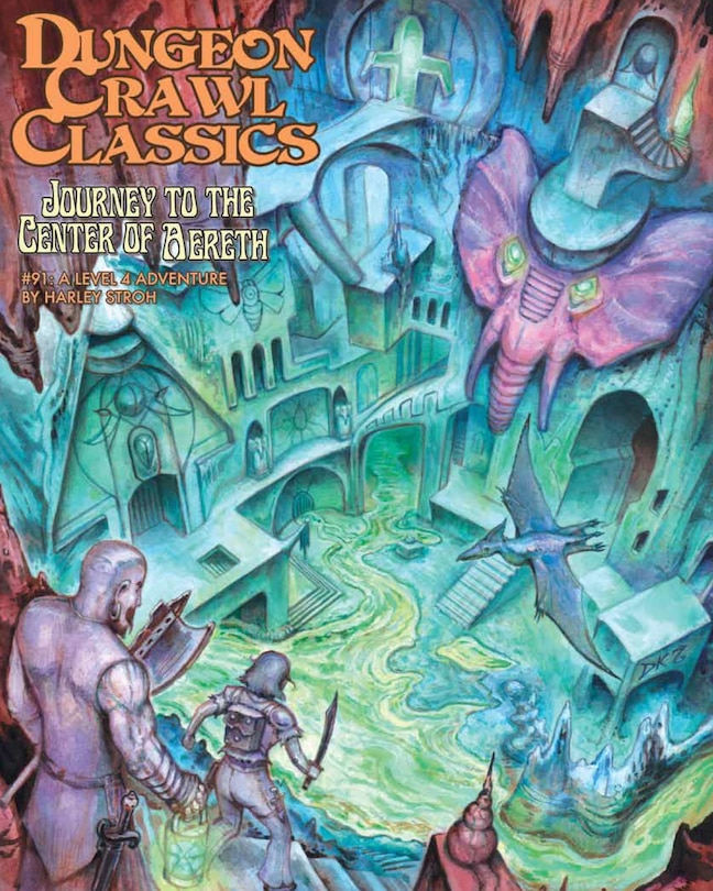 Front cover_Dungeon Crawl Classics #91: Journey to the Center of Aereth