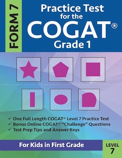Front cover_Practice Test for the CogAT Grade 1 Form 7 Level 7