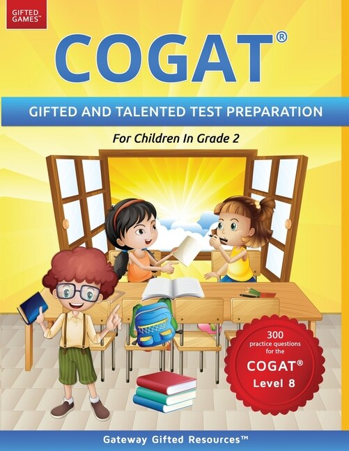 Front cover_COGAT Test Prep Grade 2 Level 8