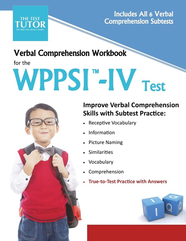 Couverture_Verbal Comprehension Workbook for the WPPSI-IV Test