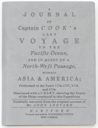 A Journal of Captain Cook's Last Voyage: Light Grey Lined Journal