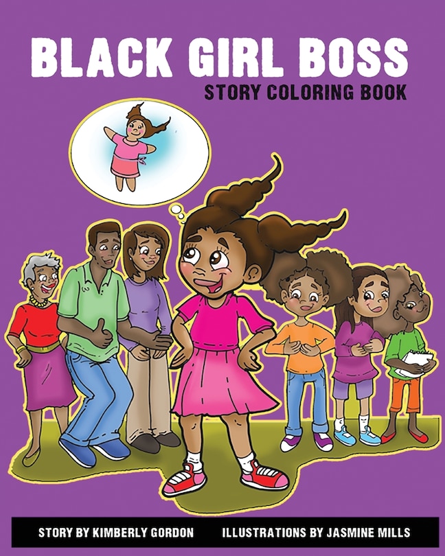 Front cover_Black Girl Boss Story Coloring Book