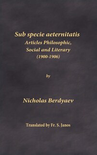 Front cover_Sub specie aeternitatis