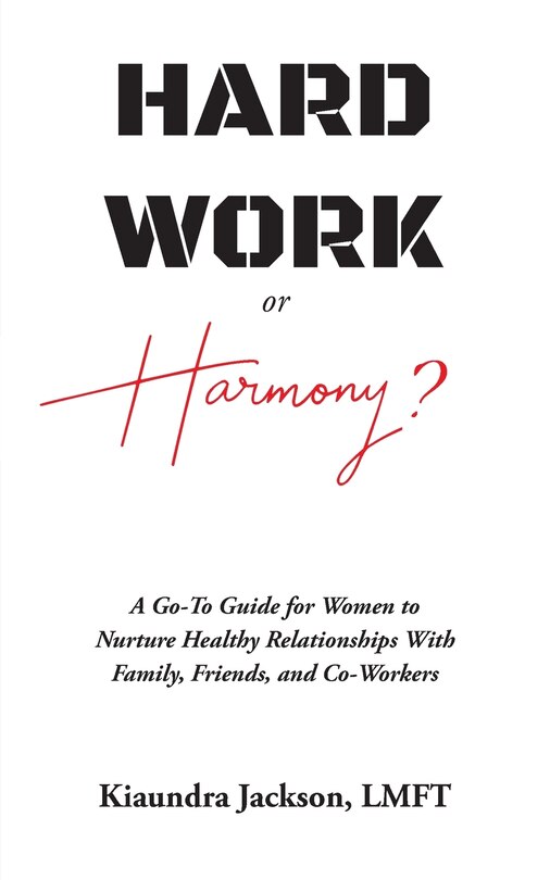Couverture_Hard Work or Harmony?