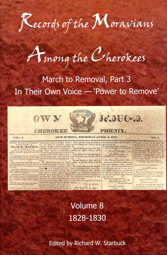 Couverture_Records Of The Moravians Among The Cherokees