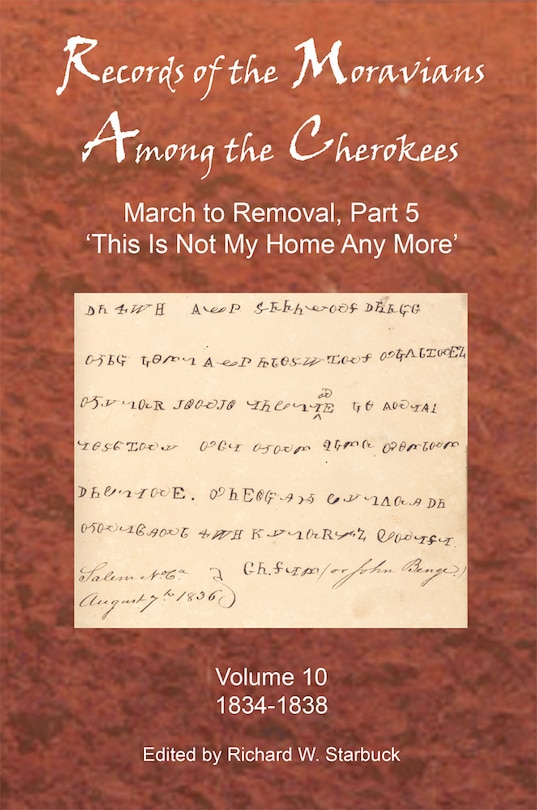 Front cover_Records of the Moravians Among the Cherokees