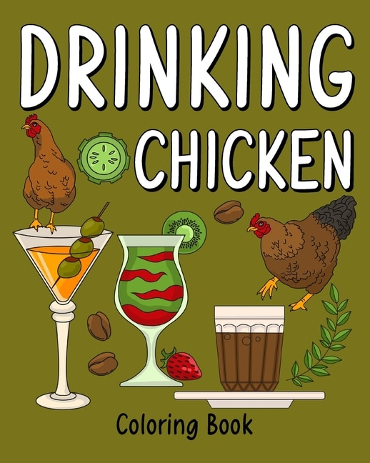 Front cover_Drinking Chicken Coloring Book