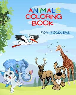 Front cover_Animals Coloring Book For Toddlers