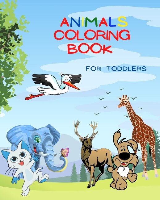 Front cover_Animals Coloring Book For Toddlers