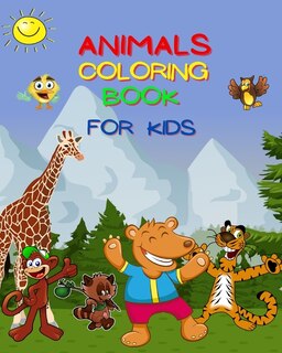 Front cover_Animals Coloring Book For Kids