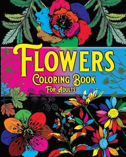 Front cover_Flowers Coloring Book For Adults