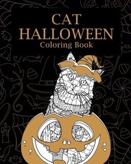 Front cover_Cat Halloween Coloring Book