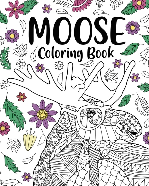 Front cover_Moose Coloring Book