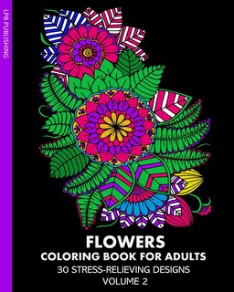 Front cover_Flowers Coloring Book For Adults
