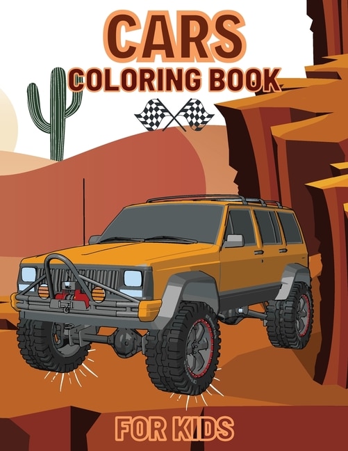 Front cover_Cars Coloring Book For Kids