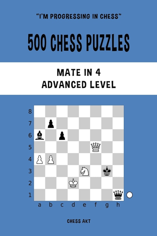 Couverture_500 Chess Puzzles, Mate in 4, Advanced Level