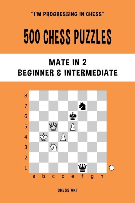 Couverture_500 Chess Puzzles, Mate in 2, Beginner and Intermediate Level