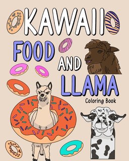 Front cover_Kawaii Food and Llama Coloring Book