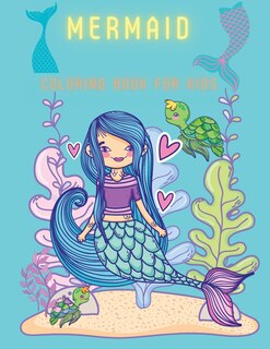 Front cover_Mermaid Coloring Book For Kids