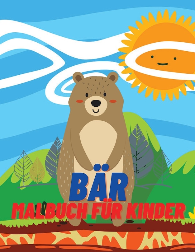 Front cover_Bär Malbuch für Kinder