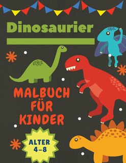 Front cover_Dinosaurier Malbuch für Kinder Alter 4-8