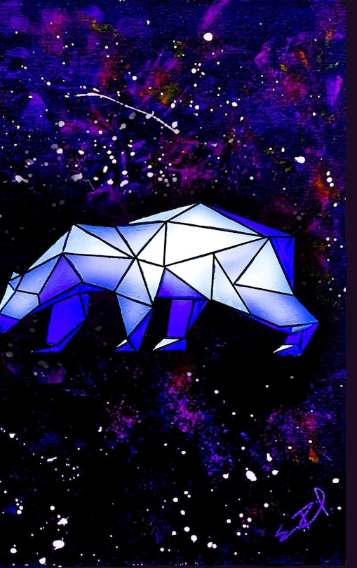 Front cover_Ursa Major Constellation Galaxy, Lined-Journal (Big Dipper/Big Bear)
