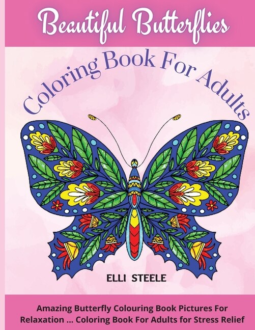Couverture_Beautiful Butterflies Coloring Book For Adults
