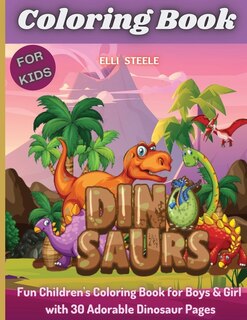 Couverture_Coloring Book Dinosaurs For Kids