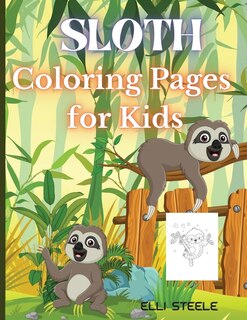 Couverture_Sloth Coloring Pages For Kids