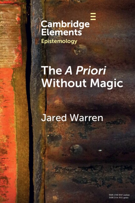 Front cover_The A Priori Without Magic