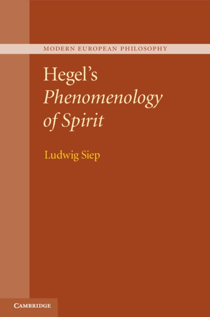 Front cover_Hegel's Phenomenology Of Spirit