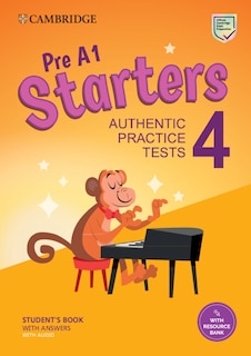 Front cover_Pre A1 Starters 4 Student's Book With Answers With Audio With Resource Bank