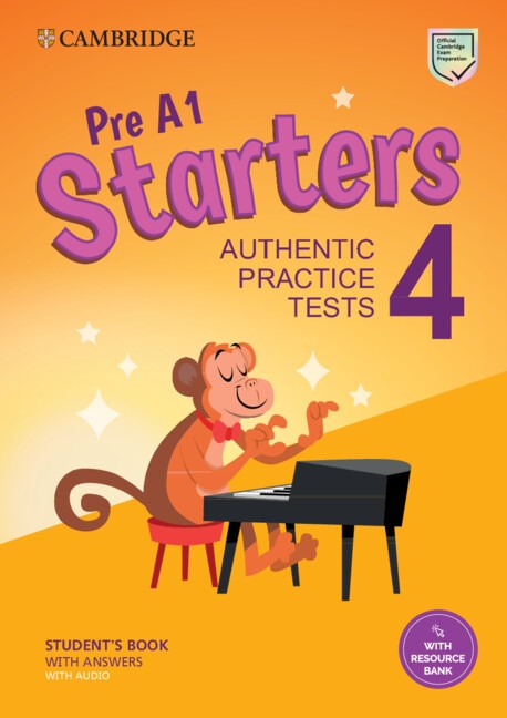 Front cover_Pre A1 Starters 4 Student's Book With Answers With Audio With Resource Bank