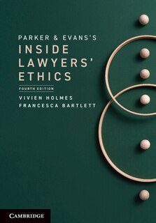Front cover_Parker and Evans's Inside Lawyers' Ethics