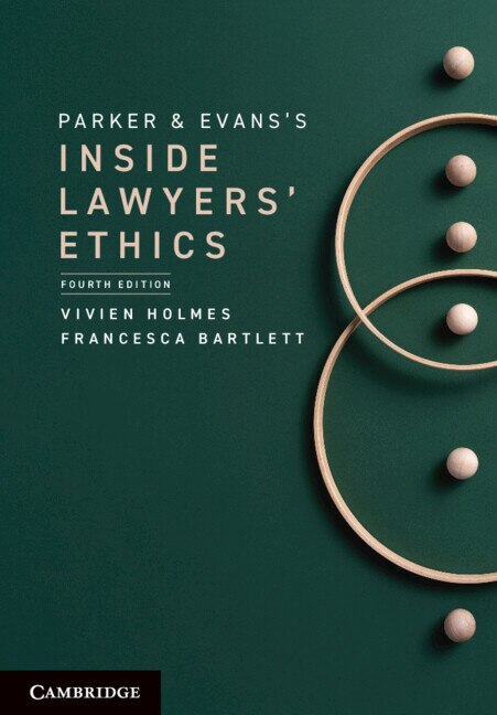 Front cover_Parker and Evans's Inside Lawyers' Ethics