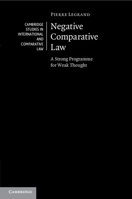 Front cover_Negative Comparative Law