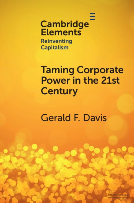 Front cover_Taming Corporate Power In The 21st Century