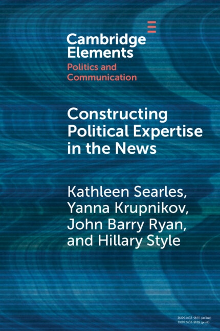 Couverture_Constructing Political Expertise in the News