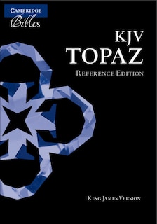 Front cover_Kjv Topaz Reference Edition, Black Calf Split Leather, Kj874:xr