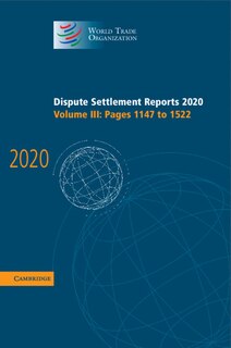 Front cover_Dispute Settlement Reports 2020: Volume 3, Pages 1147 To 1522