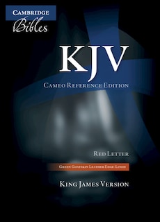 Front cover_Kjv Cameo Reference Edition, Green Goatskin Leather, Red-letter Text, Kj456:xre