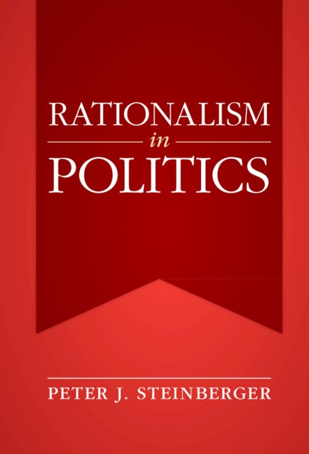 Front cover_Rationalism in Politics