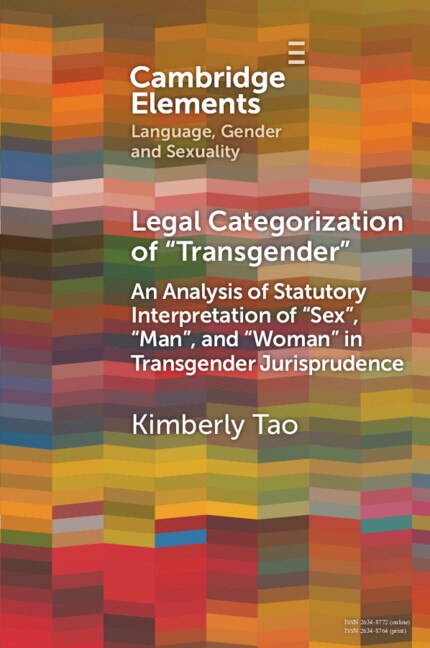 Couverture_Legal Categorization of 'Transgender'