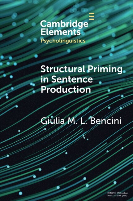 Front cover_Structural Priming in Sentence Production